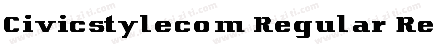 Civicstylecom Regular Regular字体转换